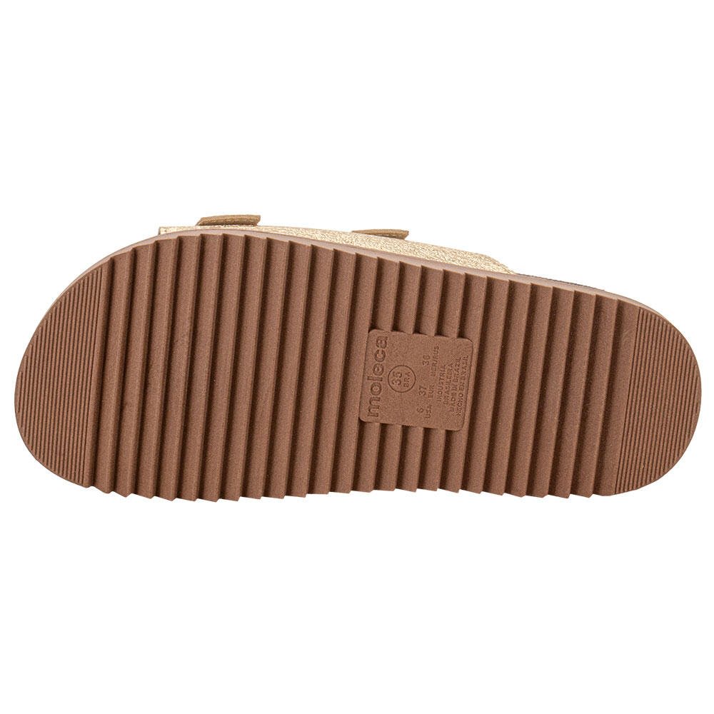 SANDÁLIA FEMININA CONFORTO MOLECA 5500105 Dourado 4
