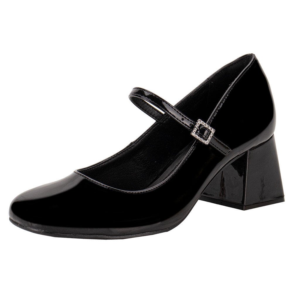 SAPATO FEMININO SALTO GROSSO VIA MARTE 067002 Preto 1