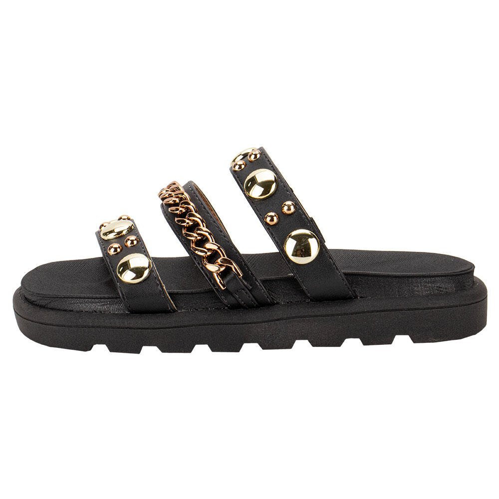 TAMANCO FEMININO FLAT VIZZANO 6510102 Preto 2