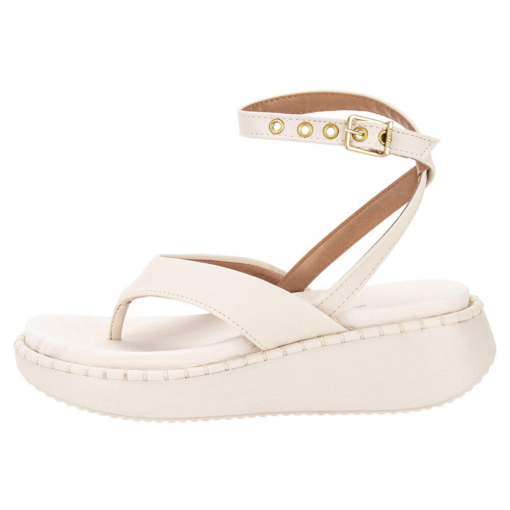 SANDÁLIA FEMININA ANABELA VIZZANO 6519100  Branco 2