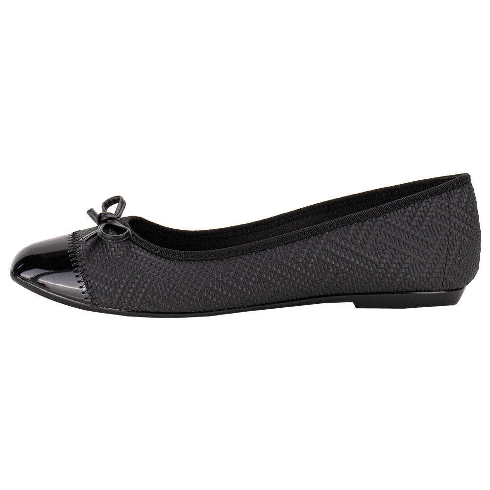 SAPATILHA FEMININA FLAT MOLECA 5729110  Preto 2