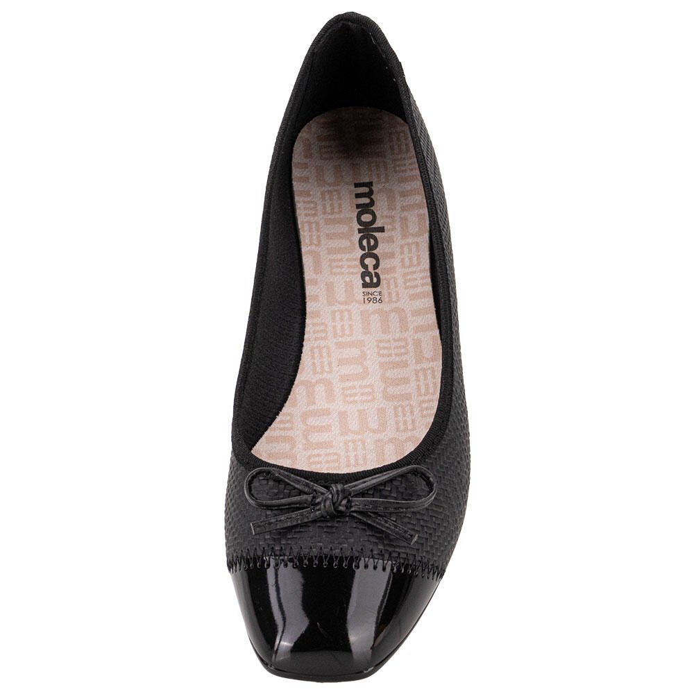 SAPATILHA FEMININA FLAT MOLECA 5729110  Preto 5