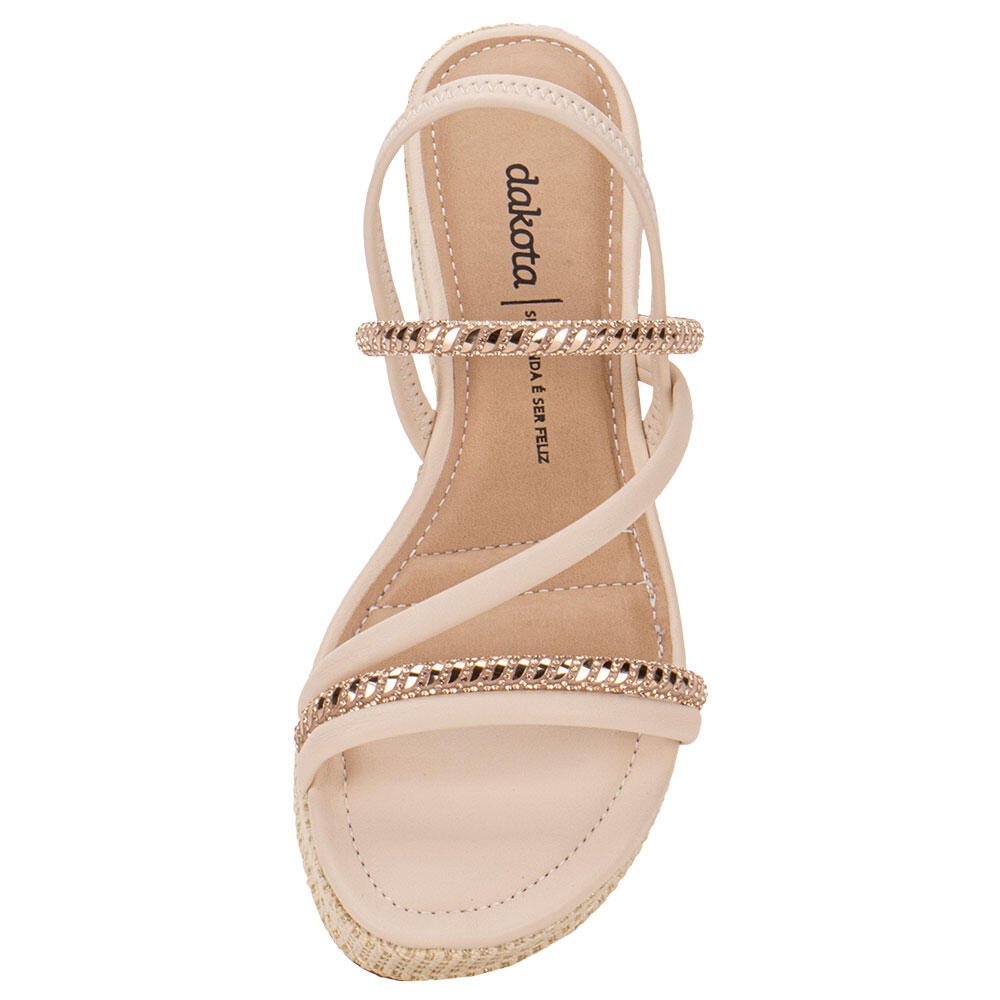 SANDÁLIA FEMININA ANABELA DAKOTA Y8321  Branco 5