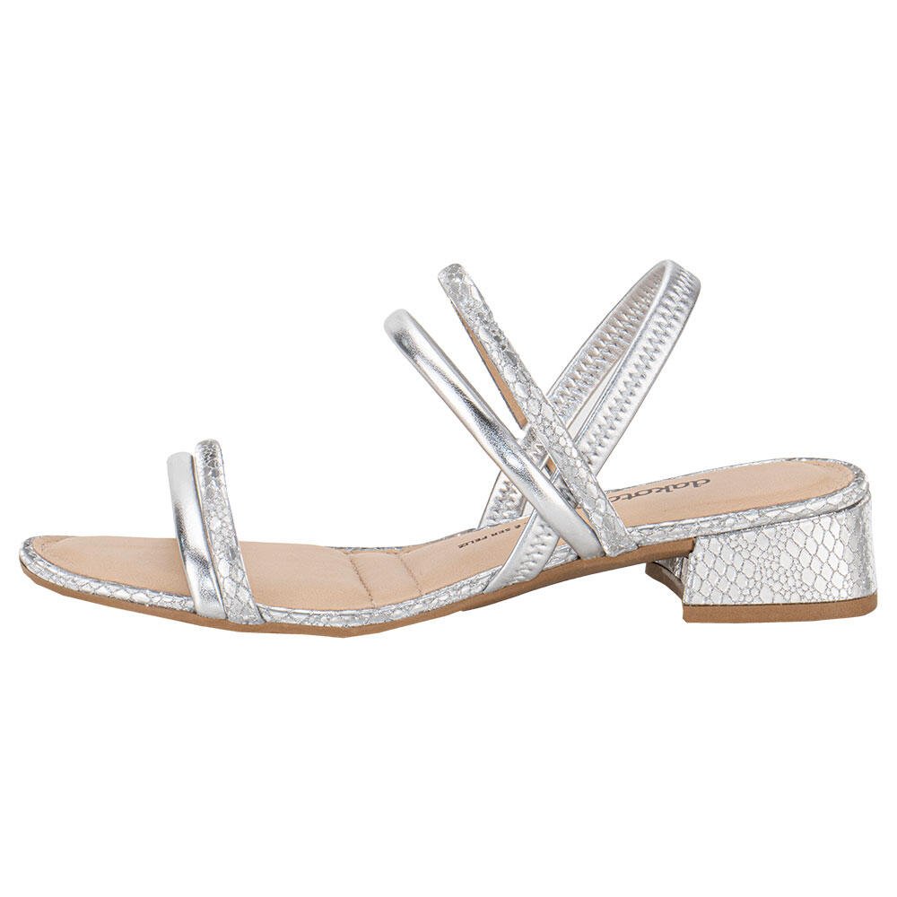 SANDÁLIA FEMININA SALTO GROSSO DAKOTA Y8051 Prata 2