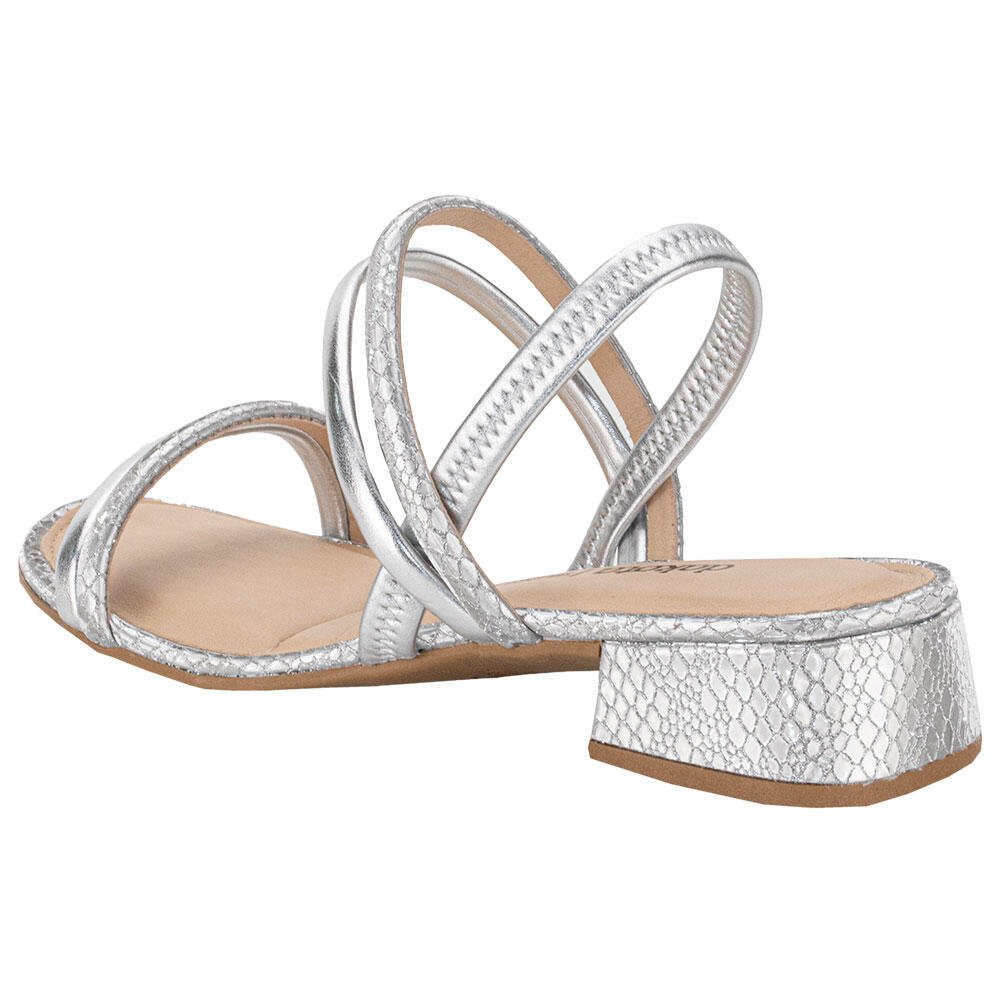 SANDÁLIA FEMININA SALTO GROSSO DAKOTA Y8051 Prata 3