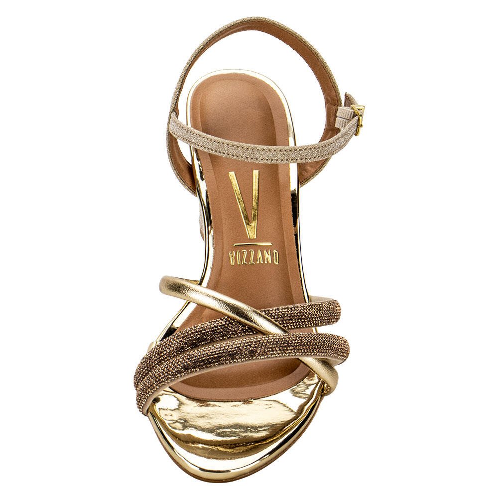 SANDÁLIA FEMININA SALTO GROSSO VIZZANO 62621026  Dourado 5