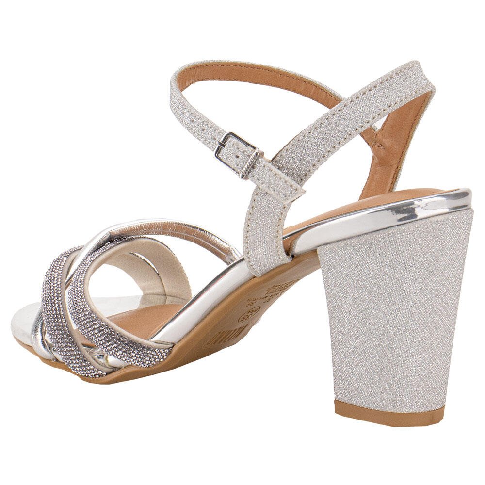 SANDÁLIA FEMININA SALTO GROSSO VIZZANO 62621026 Prata 3