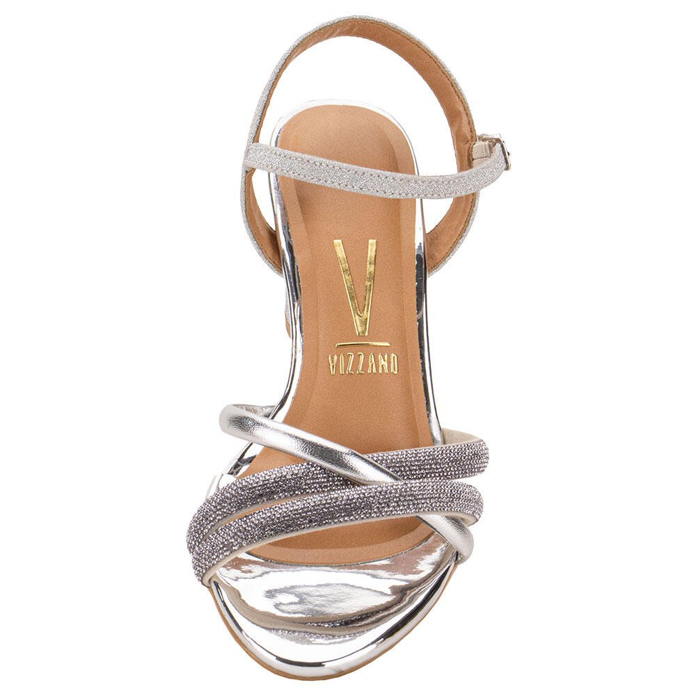 SANDÁLIA FEMININA SALTO GROSSO VIZZANO 62621026 Prata 5