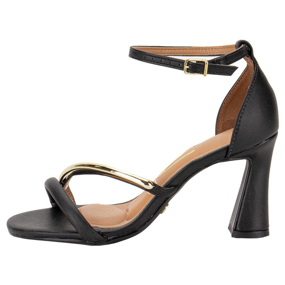 SANDÁLIA FEMININA SALTO GROSSO VIZZANO 6517206  Preto 2