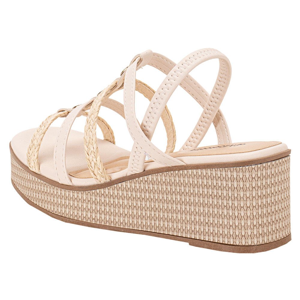 SANDÁLIA FEMININA ANABELA MISSISSIPI MC382  Bege 3