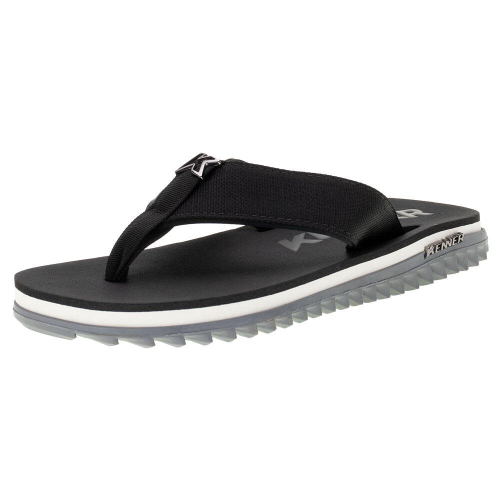 CHINELO MASCULINO KIVAH LINE KENNER DVD  Preto/Branco 2