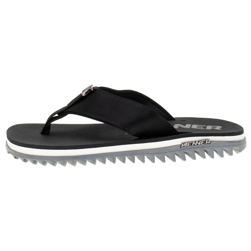 CHINELO MASCULINO KIVAH LINE KENNER DVD  Preto/Branco 3
