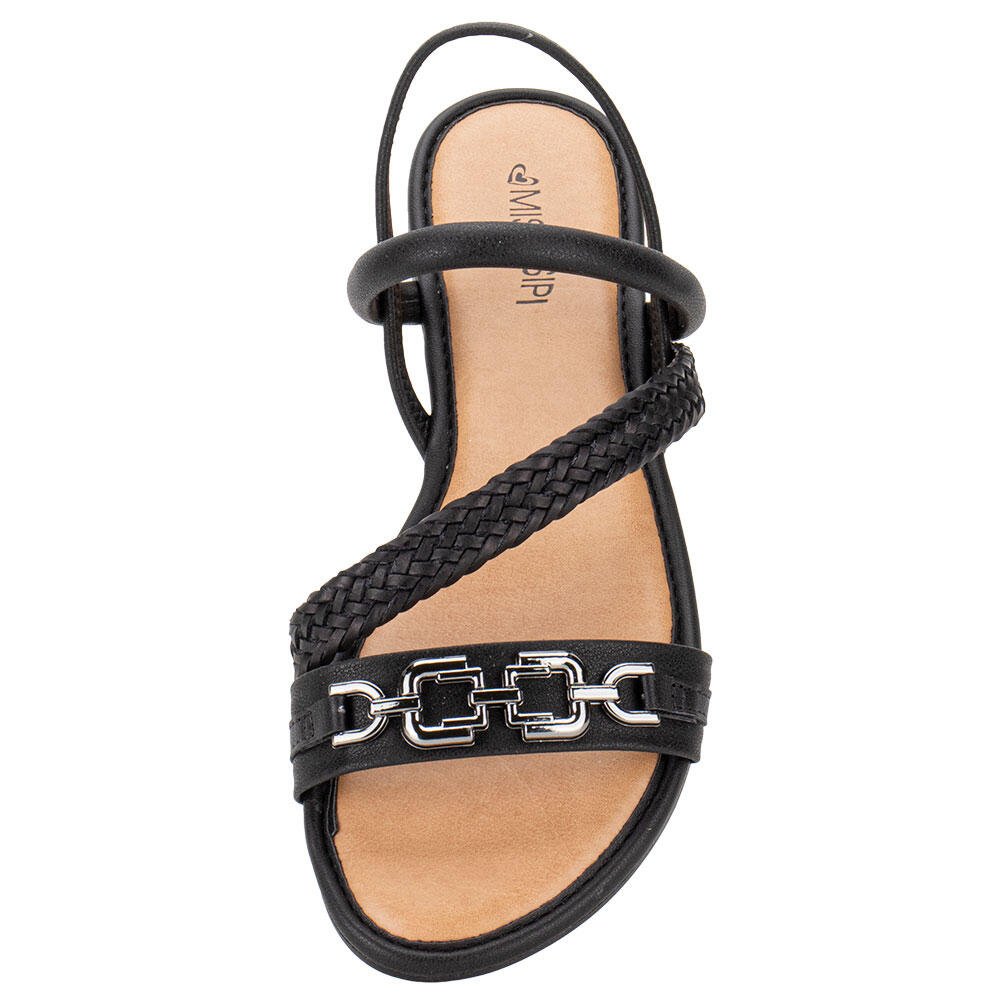 SANDÁLIA FEMININA FLAT MISSISSIPI MB393 Preto 5
