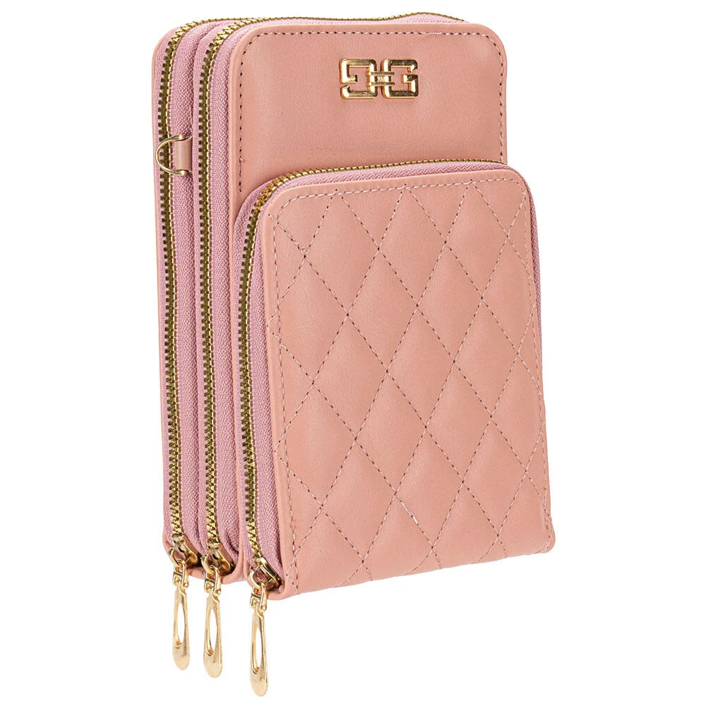 BOLSA FEMININA TRANSVERSAL H.E PR1034  Rosa 2