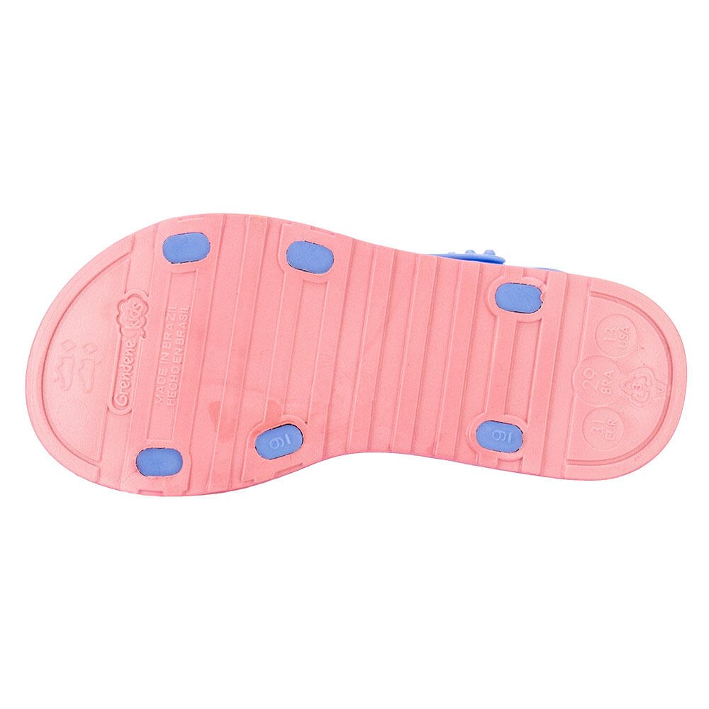 SANDÁLIA INFANTIL STITCH TO PLAY GRENDENE KIDS 23196 Azul/Rosa 4