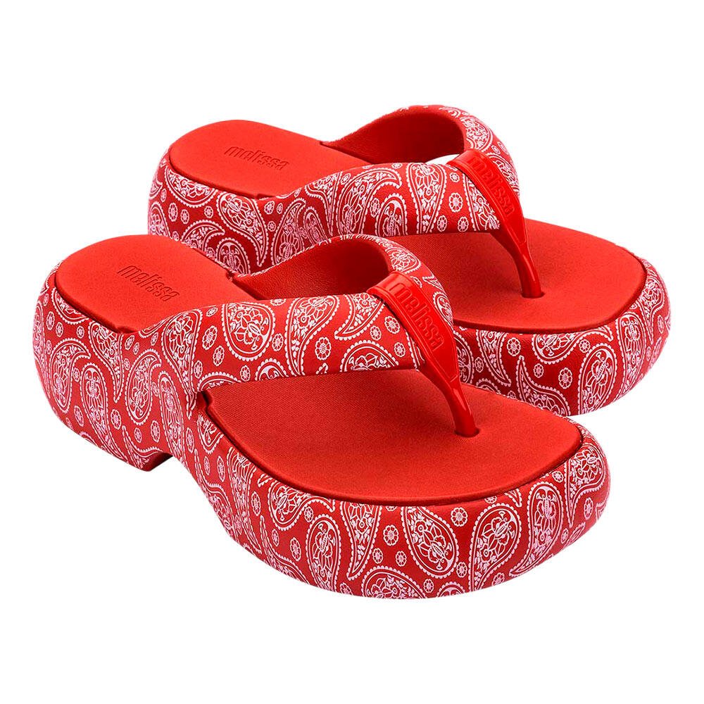 MELISSA FREE FUZZY PRINTED PLATFORM 35995 Vermelho 1