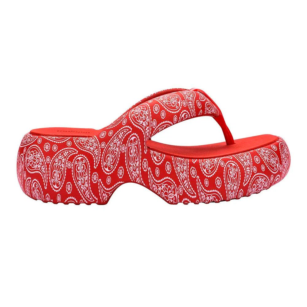 MELISSA FREE FUZZY PRINTED PLATFORM 35995 Vermelho 3