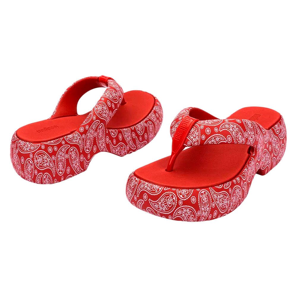 MELISSA FREE FUZZY PRINTED PLATFORM 35995 Vermelho 4