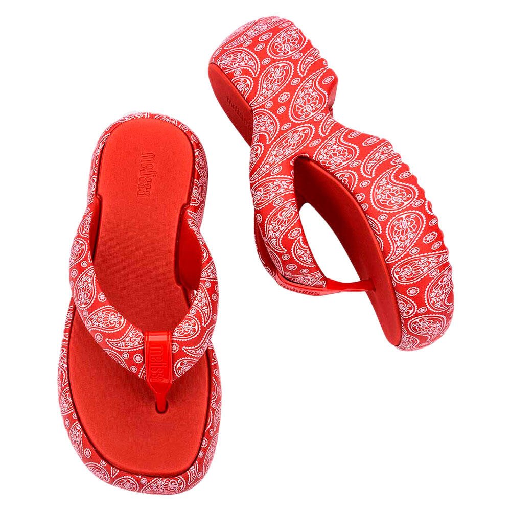 MELISSA FREE FUZZY PRINTED PLATFORM 35995 Vermelho 5