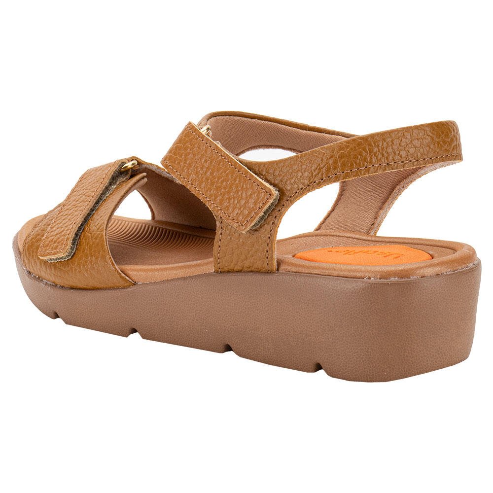 SANDÁLIA FEMININA ANABELA USAFLEX AL4303 Marrom 3