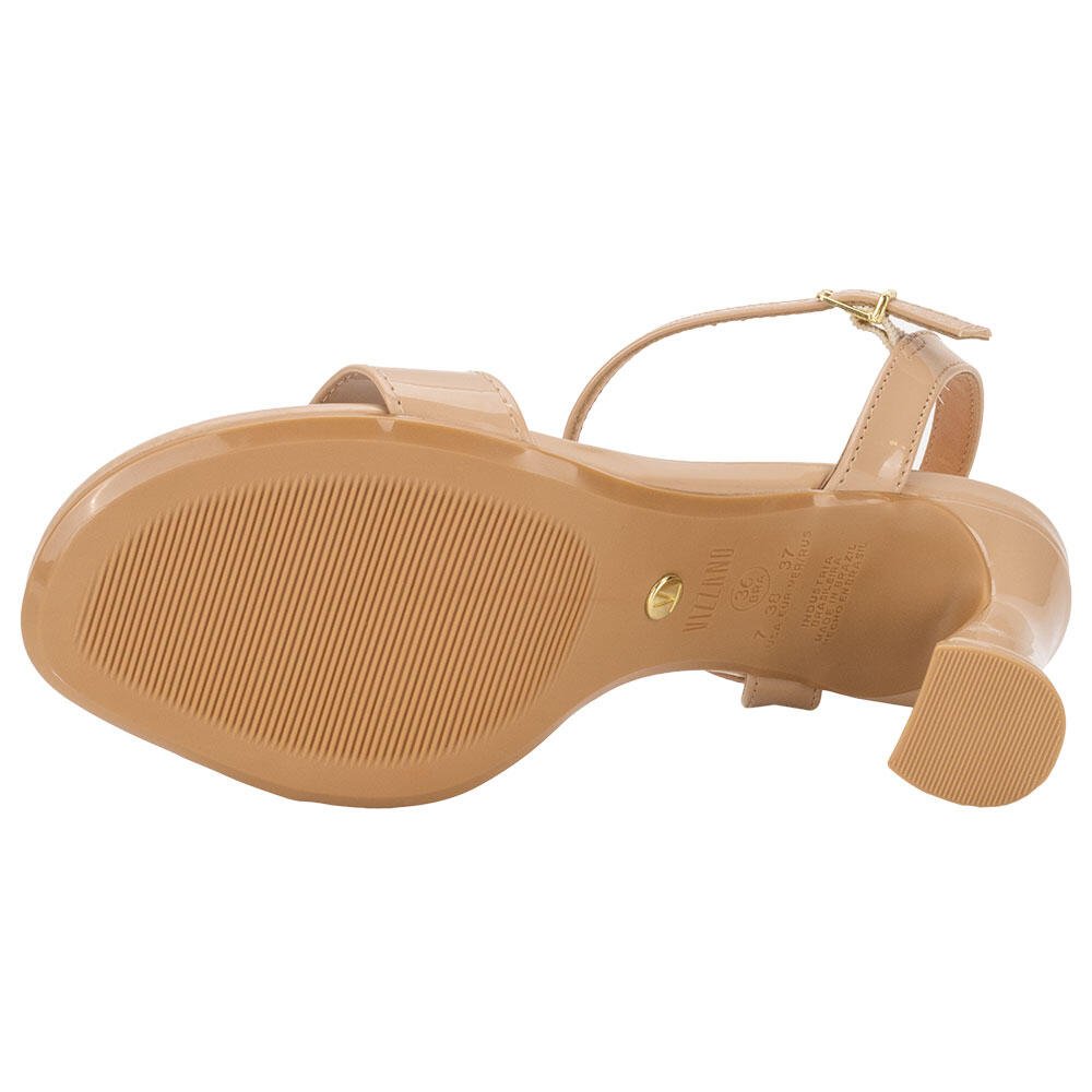 SANDÁLIA FEMININA SALTO GROSSO VIZZANO 6517100  Bege 4