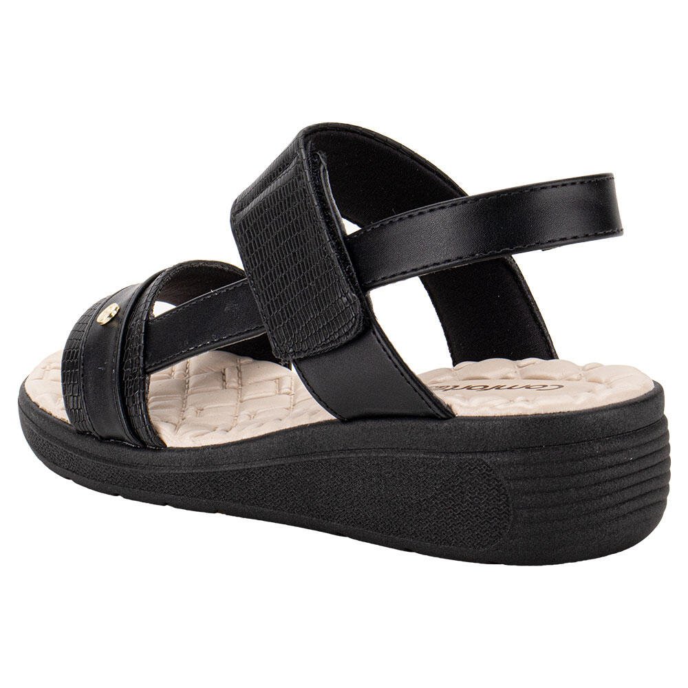 SANDÁLIA FEMININA ANABELA COMFORTFLEX 2488404  Preto 3