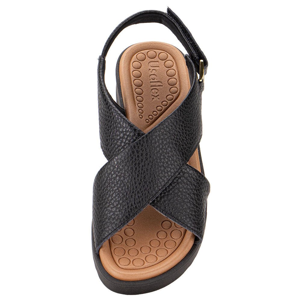 SANDÁLIA FEMININA ANABELA USAFLEX MA10005 Preto 5