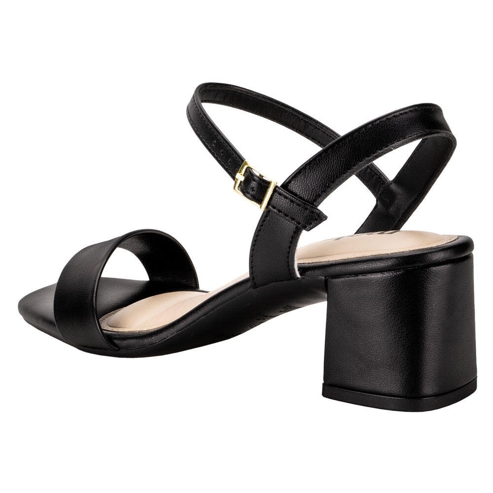 SANDÁLIA FEMININA SALTO GROSSO MOLECA 5496101 Preto 3