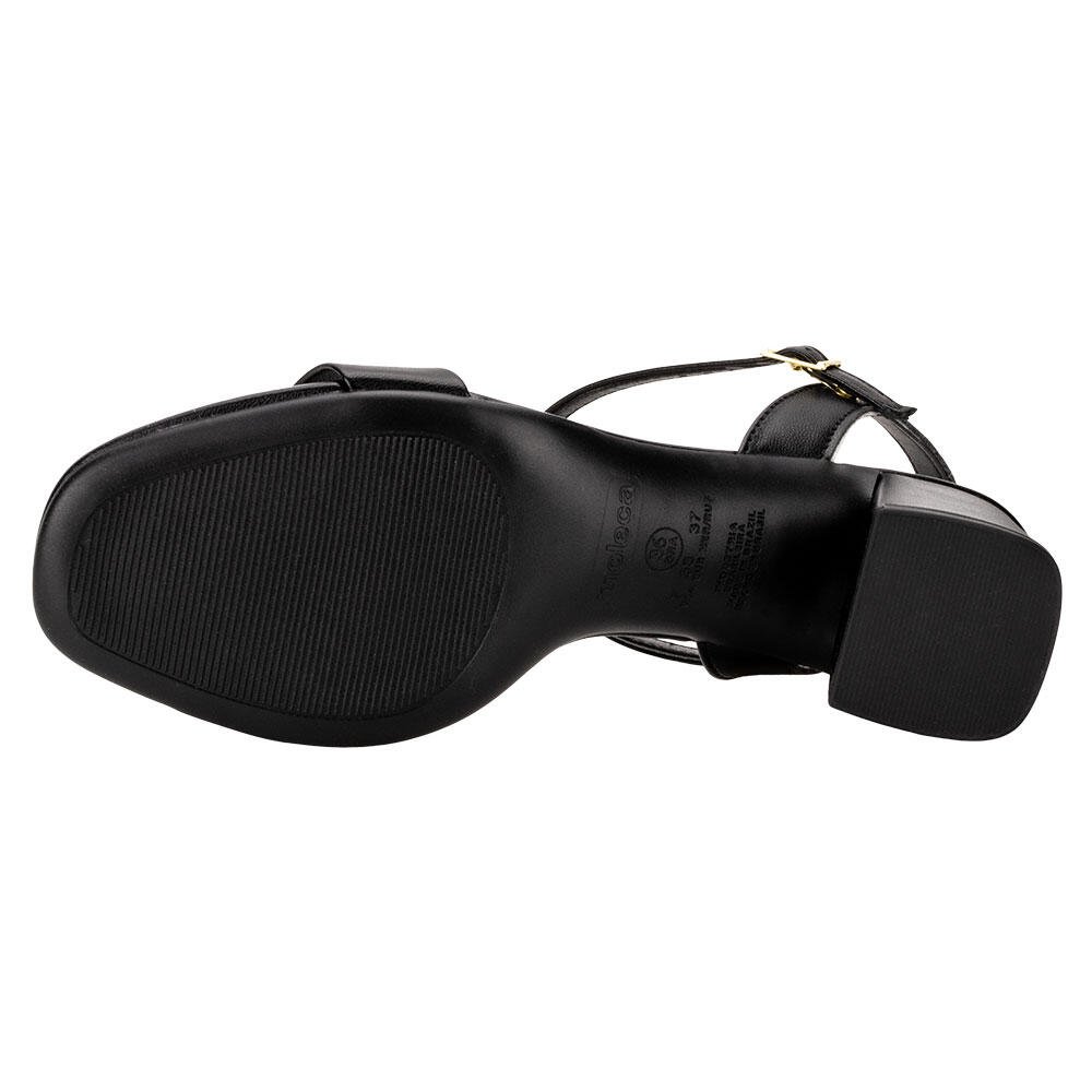 SANDÁLIA FEMININA SALTO GROSSO MOLECA 5496101 Preto 4