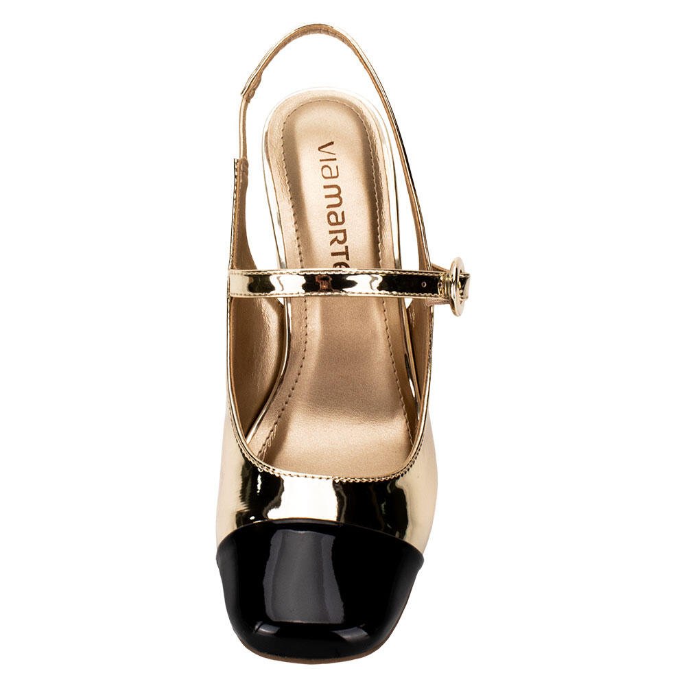 SAPATO FEMININO SALTO GROSSO VIA MARTE 062012  Preto 5