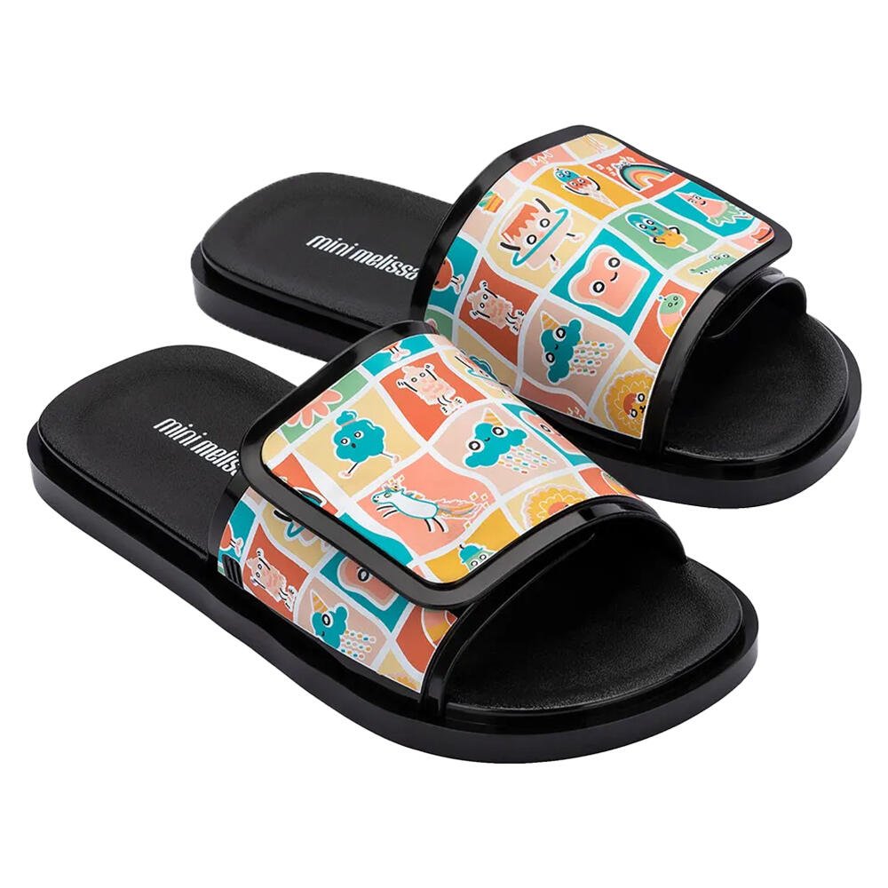 MINI MELISSA BRAVE + TURMA DO PUDIM INFANTIL 33833 Preto 1