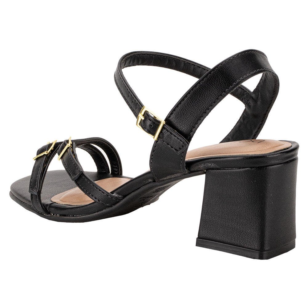SANDÁLIA FEMININA SALTO GROSSO BEIRA RIO 8536105  Preto 3