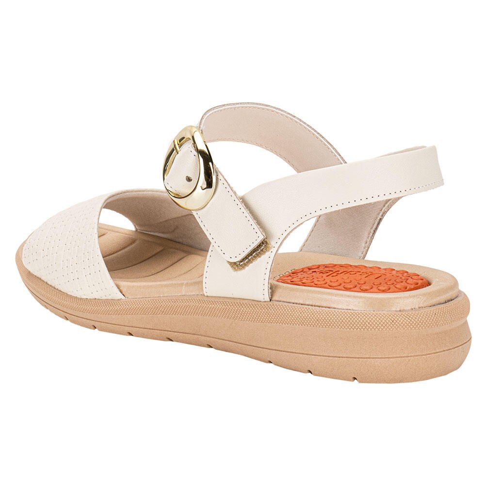 SANDÁLIA FEMININA FLAT USAFLEX AM15004  Bege 3