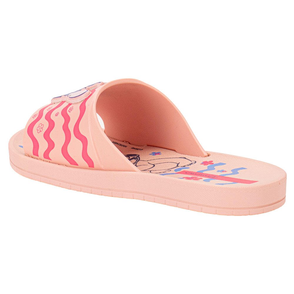 CHINELO INFANTIL SLIDE DISNEY STITCH GRENDENE KIDS 27367  Rosa 4