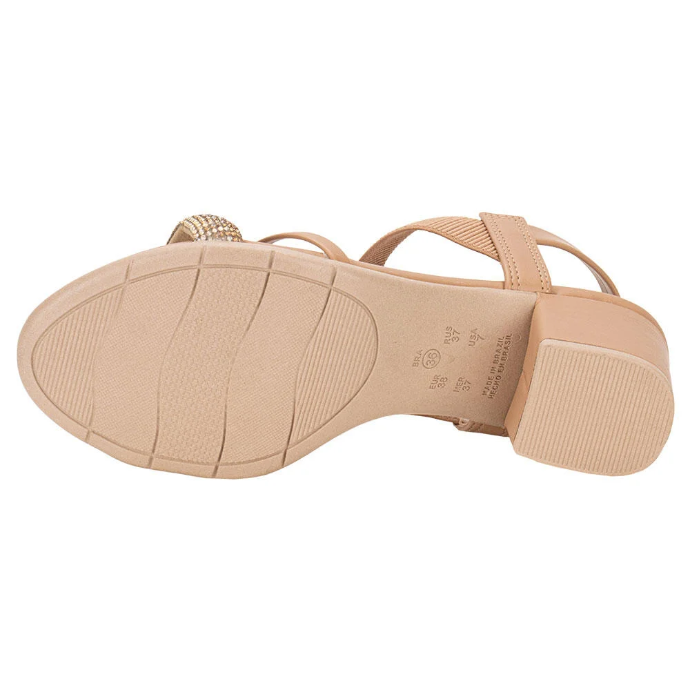 SANDÁLIA FEMININA SALTO GROSSO RAMARIM 2448206 Bege 4
