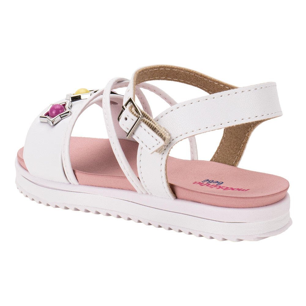 SANDÁLIA INFANTIL BABY MOLEKINHA 2724117  Branco 2