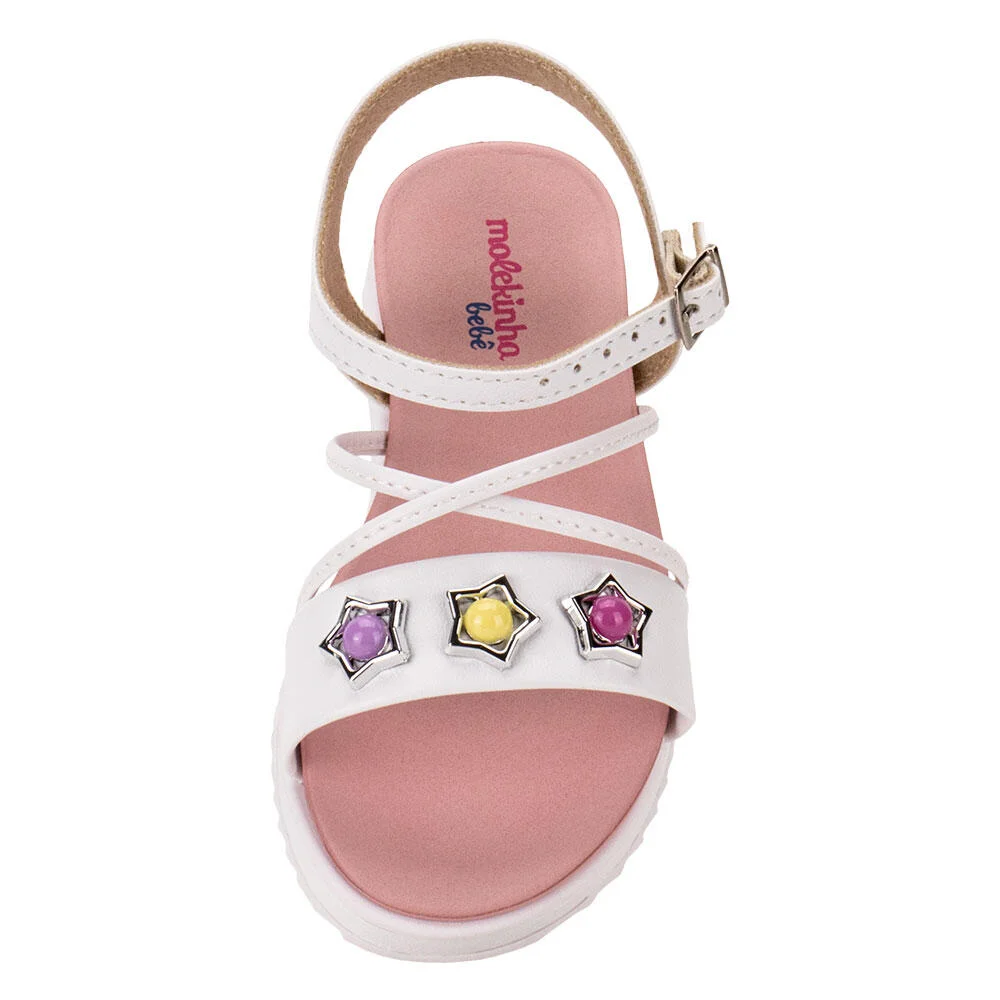 SANDÁLIA INFANTIL BABY MOLEKINHA 2724117  Branco 5