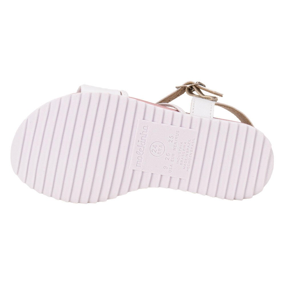 SANDÁLIA INFANTIL BABY MOLEKINHA 2724117  Branco 4