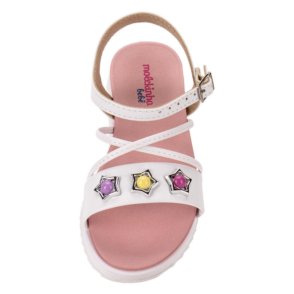 SANDÁLIA INFANTIL BABY MOLEKINHA 2724117  Branco 5