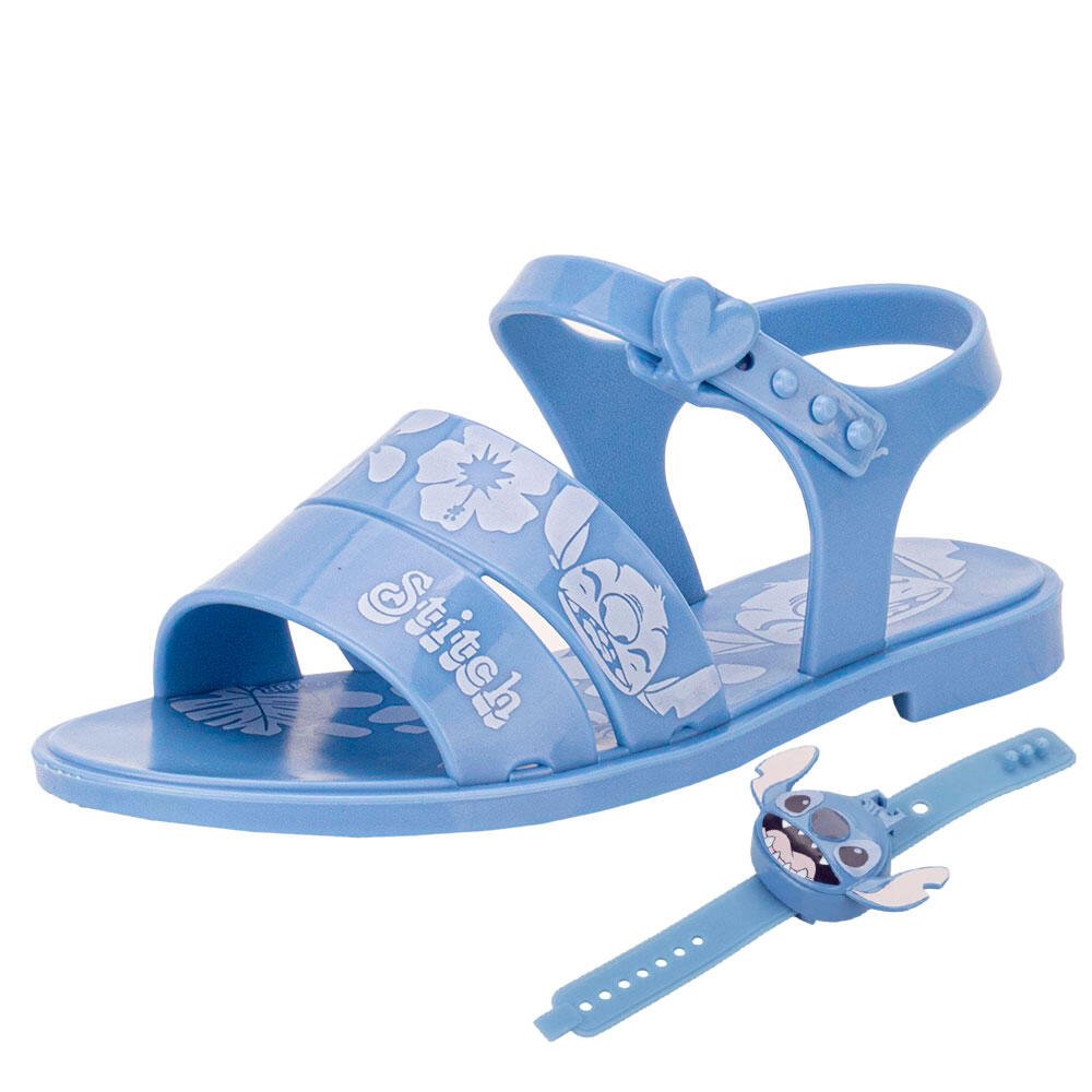 KIT SANDALIA INFANTIL DISNEY E RELÓGIO STITCH TIME GRENDENE 
