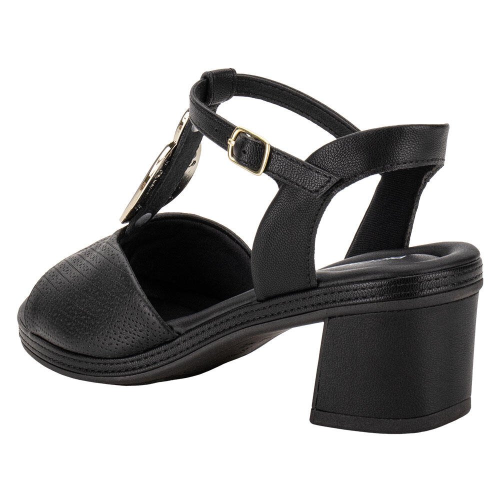 SANDÁLIA FEMININA SALTO GROSSO PICCADILLY 566060  Preto 3