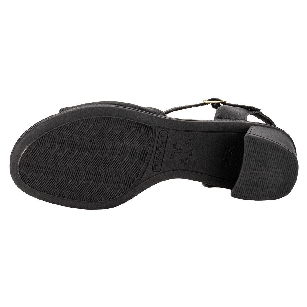 SANDÁLIA FEMININA SALTO GROSSO PICCADILLY 566060  Preto 4