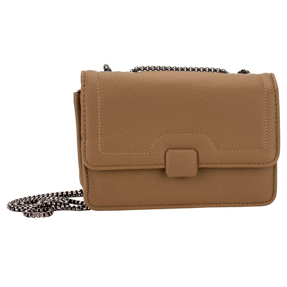BOLSA FEMININA TRANSVERSAL H.E BY019 Marrom 1
