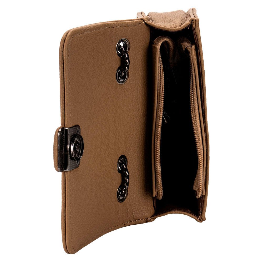 BOLSA FEMININA TRANSVERSAL H.E BY019 Marrom 4