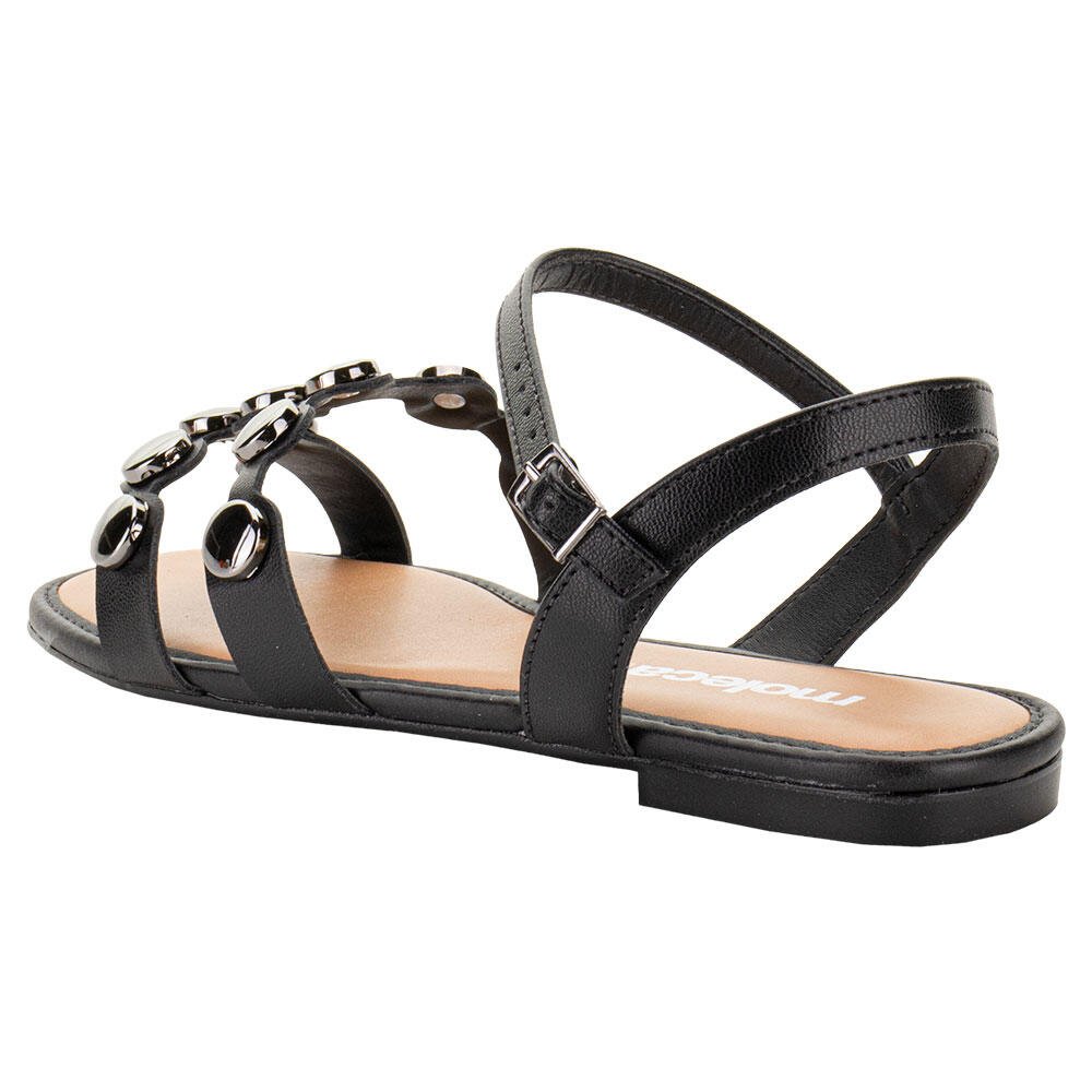 SANDÁLIA FEMININA FLAT MOLECA 5435550  Preto 3
