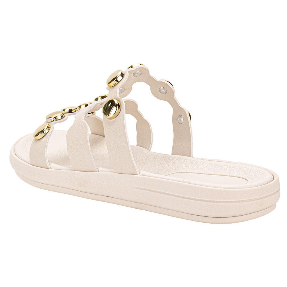 TAMANCO FEMININO FLAT MOLECA 5525105 Bege 3