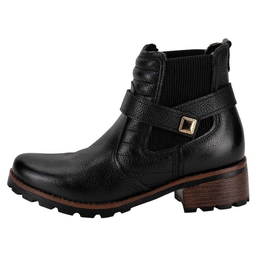 BOTA FEMININA CANO BAIXO PEGADA 281412 Preto 2