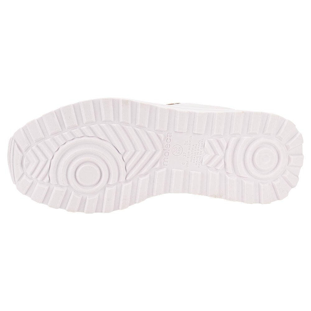 TÊNIS FEMININO CASUAL MOLECA 5809105  Branco 4