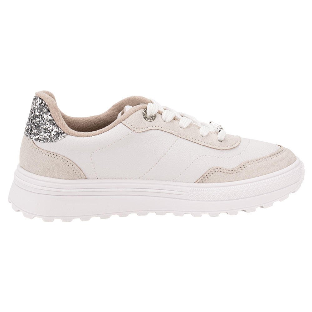 TÊNIS FEMININO CASUAL MOLECA 5809105  Branco 5