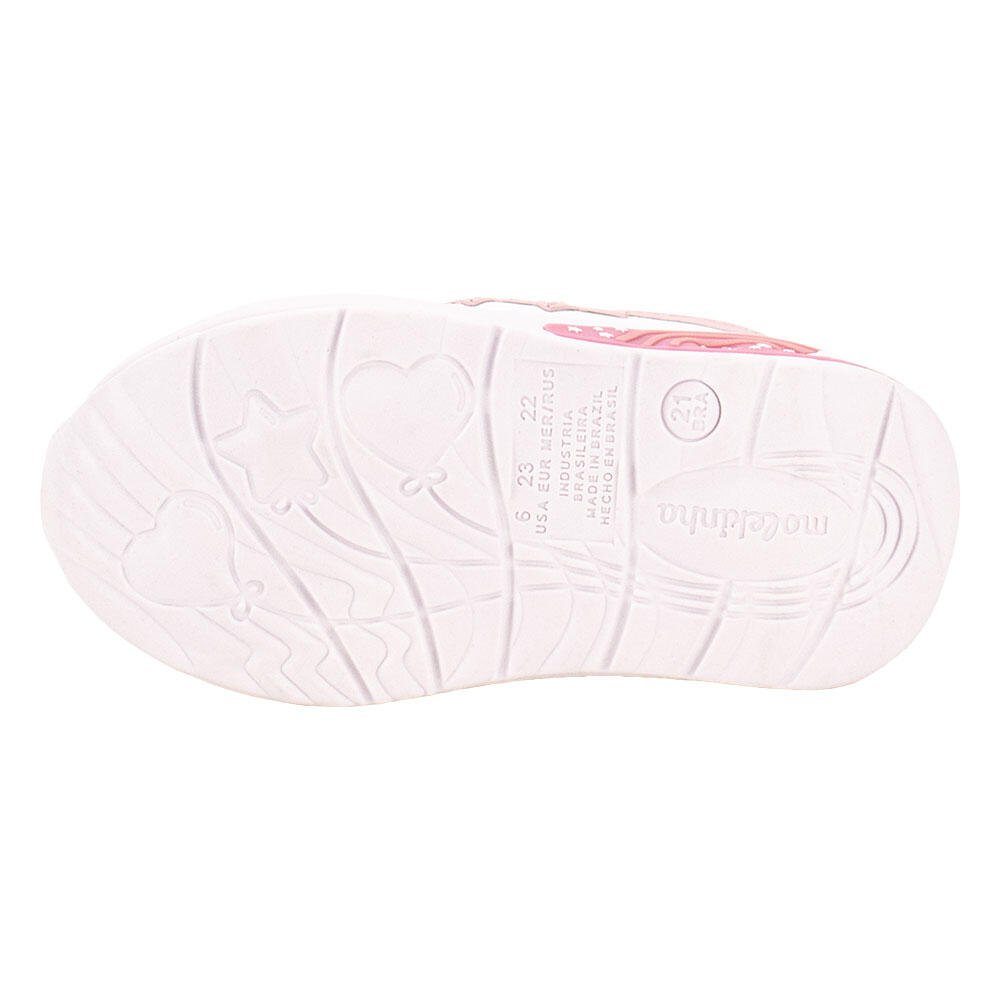 TÊNIS INFANTIL BABY LED MOLEKINHA 2731307  Branco 4